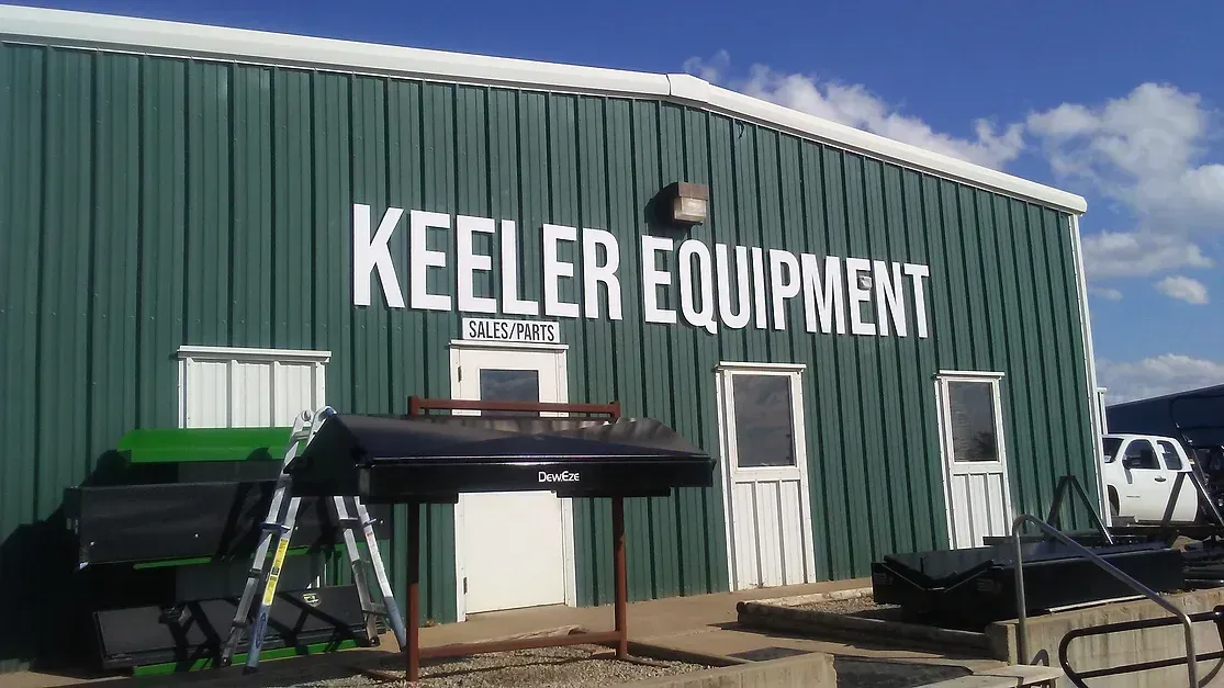 Keeler Equipment dimensional building letters